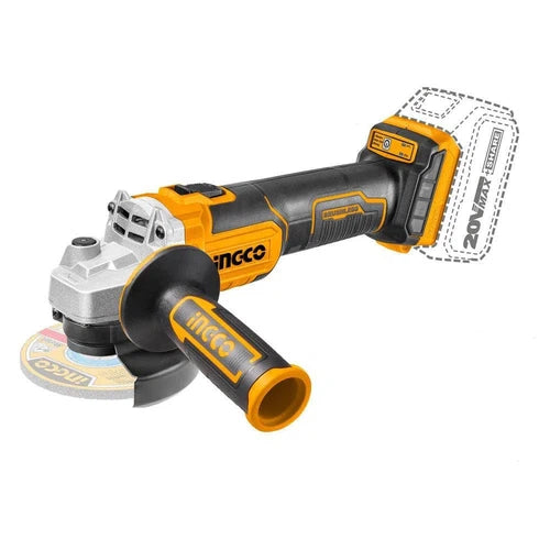 Angle Grinder 115𝑚𝑚 Cordless 20𝑉 iNGCO