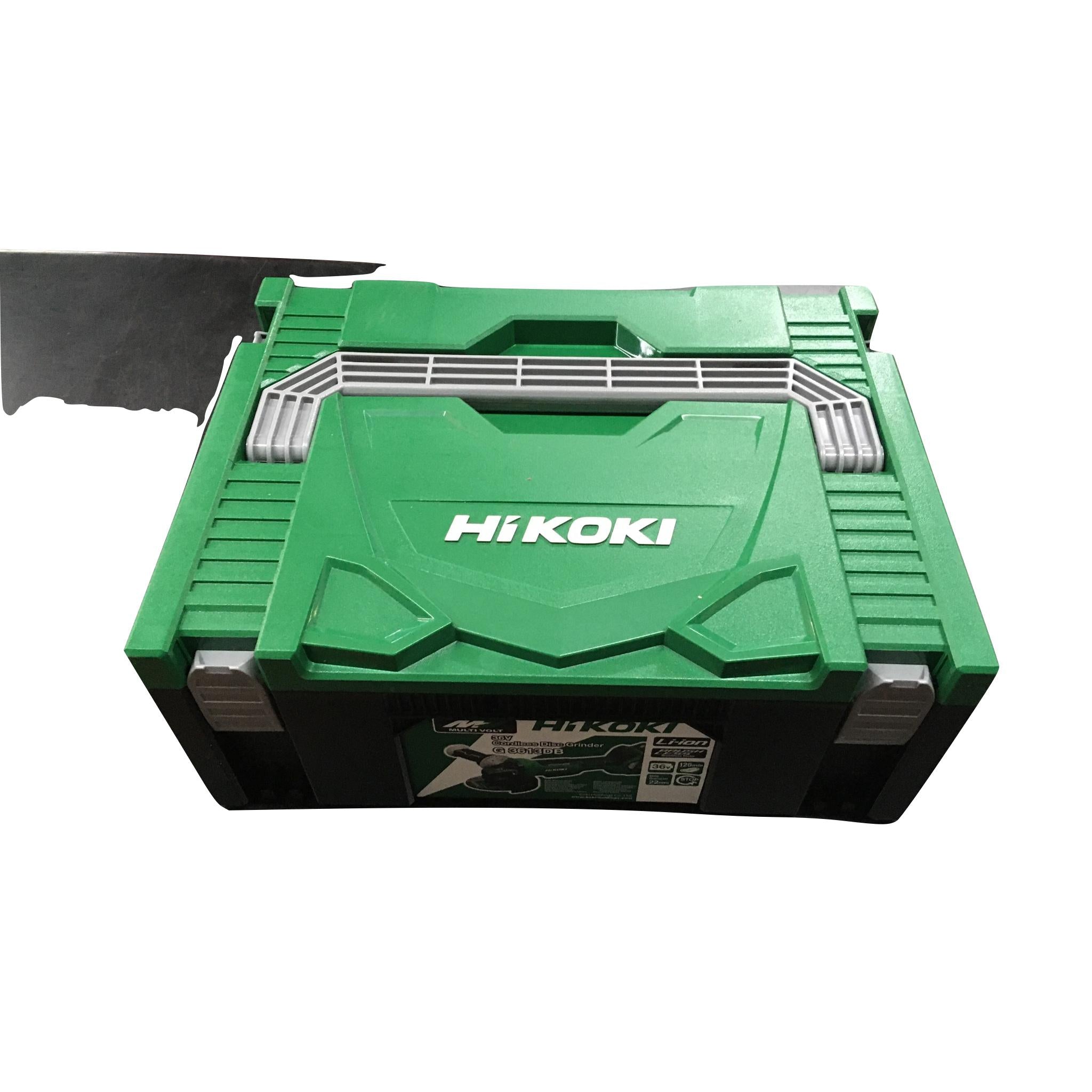 Angle Grinder 125mm Cordless 36𝑉 Set HiKOKI-Grinders-HiKOKI-Paddle Switch-diyshop.co.za