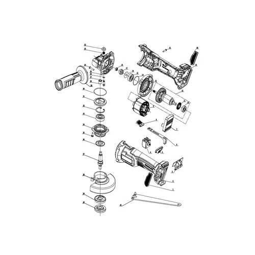 Angle Grinder Cordless 115𝑚𝑚 20𝑉 iNGCO