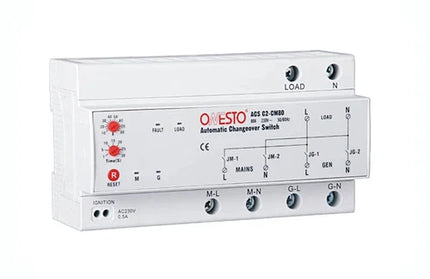 Automatic Changeover Switch DIN Onesto-80𝐴-1+N𝑃ole