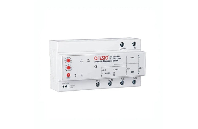 Automatic Changeover Switch DIN Onesto-80𝐴-1+N𝑃ole