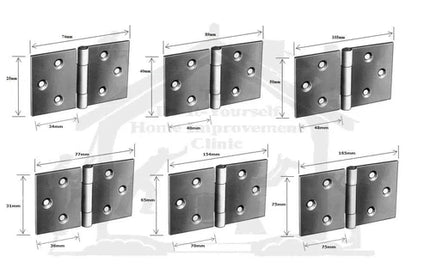 Back Flap Hinge GALV-38mm-Pair-