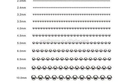 Ball Chain 𝑝/𝑚eter »-⌀3.2mm-Chrome-
