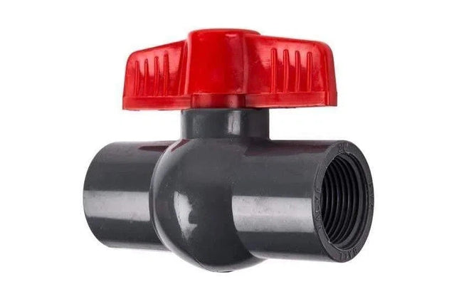 Ball Valve Pvc Red Handle Threaded-15mm