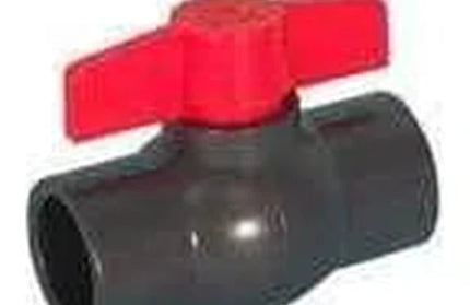 Ball Valve Pvc Red Handle Threaded-15mm-