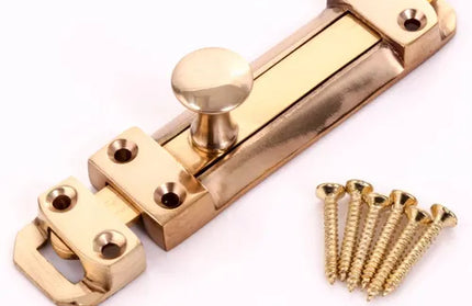 Barrel Bolt Flat Sliding-100𝑚𝑚-Brass