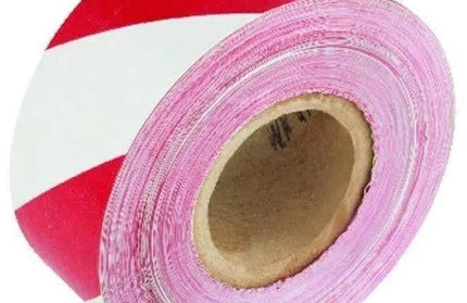 Barrier Tape Red/White Roll-𝑤75𝑚𝑚 x 500𝑚