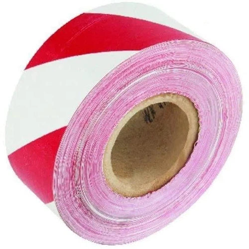 Barrier Tape Red/White Roll-𝑤75𝑚𝑚 x 500𝑚