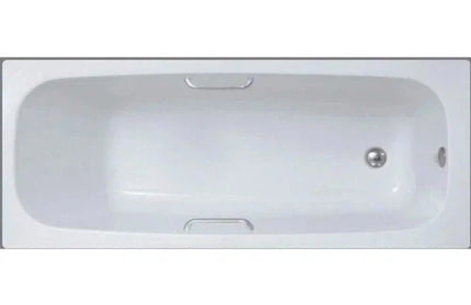 Bath Rectangular Plastic 1.7m-White(Tugela)+ Handles