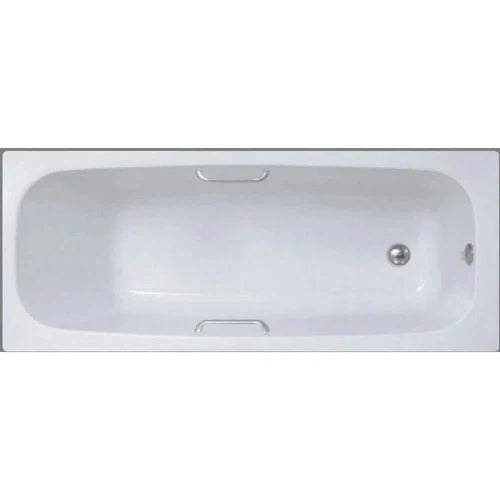 Bath Rectangular Plastic 1.7m-White(Tugela)+ Handles-