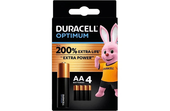 Battery 1.5𝑉 AA Duracell Optimum-𝑝/4