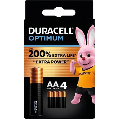 Battery 1.5𝑉 AA Duracell Optimum-𝑝/4