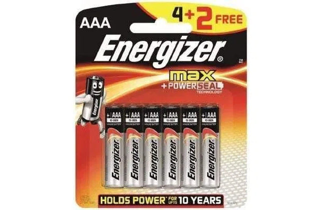 Battery 1.5𝑉 AAA Alkaline Energizer-𝑝/6