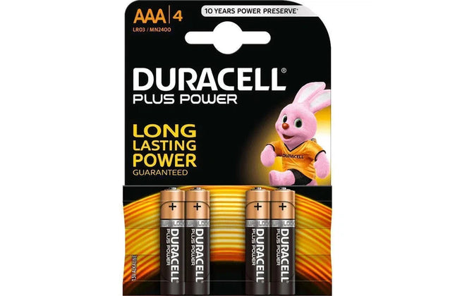 Battery 1.5𝑉 AAA Duracell Plus-𝑝/4