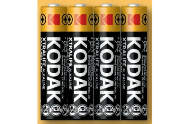 Battery 1.5𝑉 AAA XTRALIFE Alkaline KODAK-𝑝/4