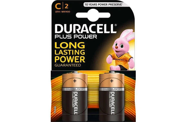 Battery 1.5𝑉 C Duracell Plus-𝑝/2