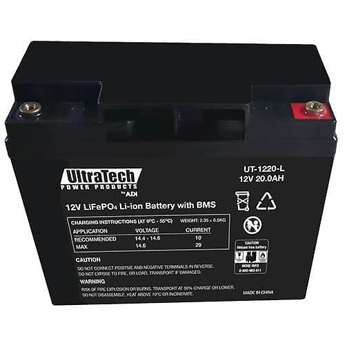 Battery 12𝑉 Li-Ion LiFePO₄ 20𝐴𝒉/240𝑊 (Geni Size) Vestwoods-Batteries-Vestwoods-diyshop.co.za