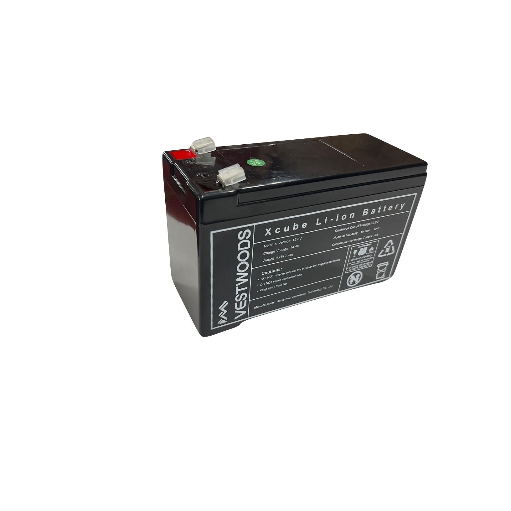 Battery 12𝑉 Li-Ion LiFePO₄ (Alarm Size) Vestwoods-Batteries-Vestwoods-6𝐴𝒉/72𝑊-diyshop.co.za