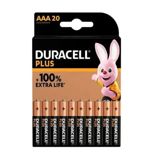 Battery 1.5𝑉 AAA Duracell Plus-𝑝/20-