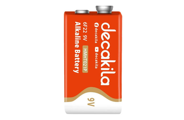 Battery 9𝑉 PP3 Alkaline decakila-each