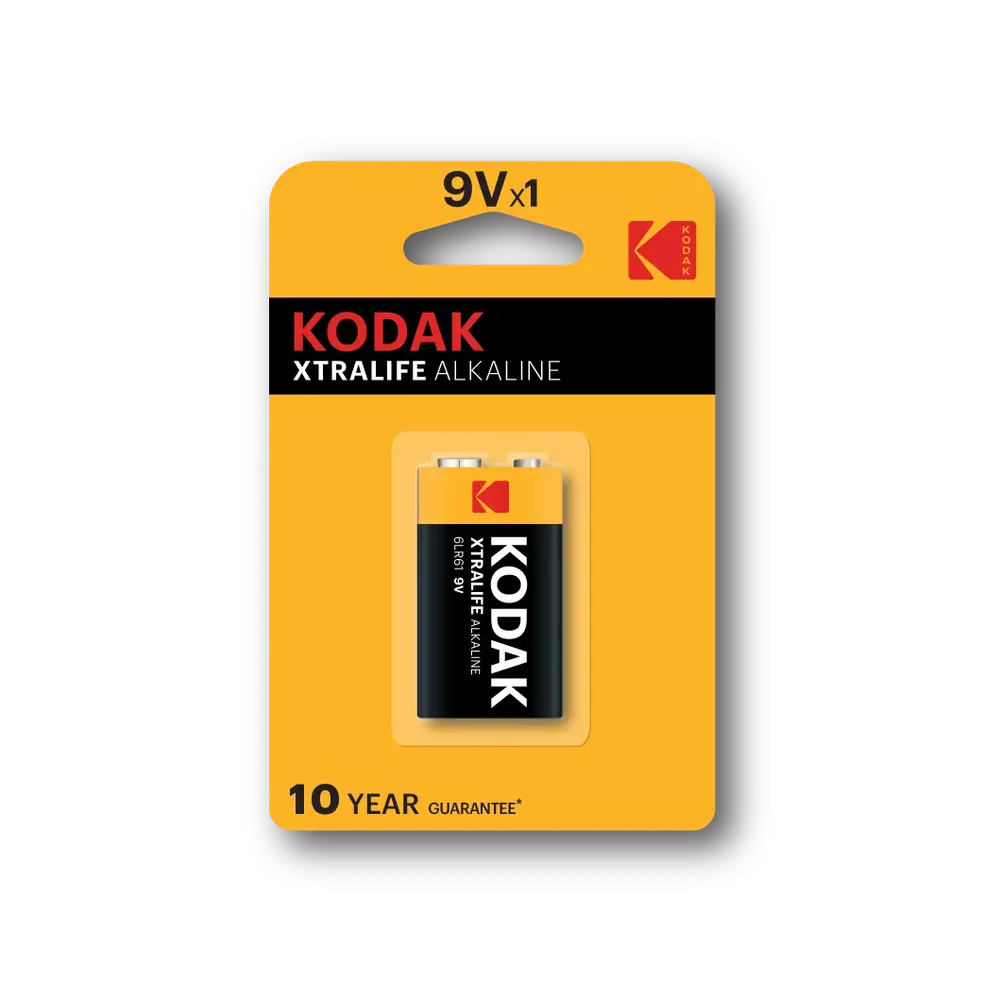 Battery 9𝑉 PP3 Alkaline KODAK-each