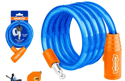 Bicycle Cable Lock WADFOW-⌀15 x 𝐿1200𝑚𝑚