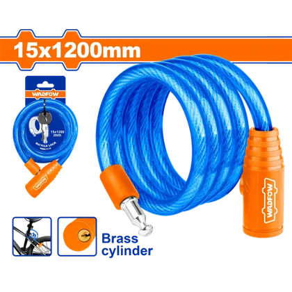 Bicycle Cable Lock WADFOW-⌀15 x 𝐿1200𝑚𝑚-
