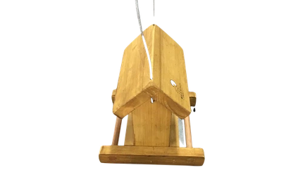 Bird Feeder Wood with Perspex-Small (𝑤20x𝐷21xℎ21𝑐𝑚)-
