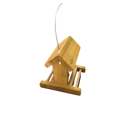 Bird Feeder Wood with Perspex-Small (𝑤20x𝐷21xℎ21𝑐𝑚)-