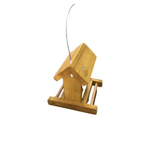 Bird Feeder Wood with Perspex-Small (𝑤20x𝐷21xℎ21𝑐𝑚)-