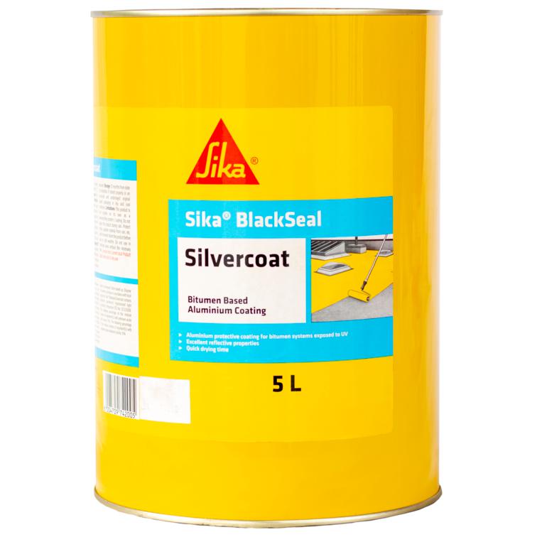 BlackSeal SilverCoat Sika-Waterproofing-Sika-5ℓ-Silver-diyshop.co.za