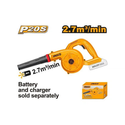 Blower Cordless 𝑃20ˢ iNGCO-Tool Only-