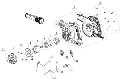 Blower Cordless 𝑃20ˢ iNGCO-Tool Only-