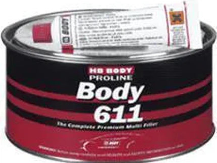 Body Filler 611 HB-1kg+20g Paste-Gray