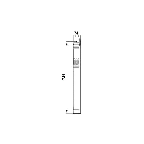 Borehole Motor 3" 230𝑉 VSD + Wet End SQE Grundfos-1-35/0.7𝑘𝑊/1𝑚³ℓ𝑝𝒉/𝐻35𝑚-