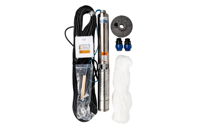 Borehole Motor 4" 230𝑉 + Wet End KIT Pascali-0.55𝑘𝑊/1.8𝑚³ℓ𝑝𝒉/𝐻72𝑚/Cable 50𝑚