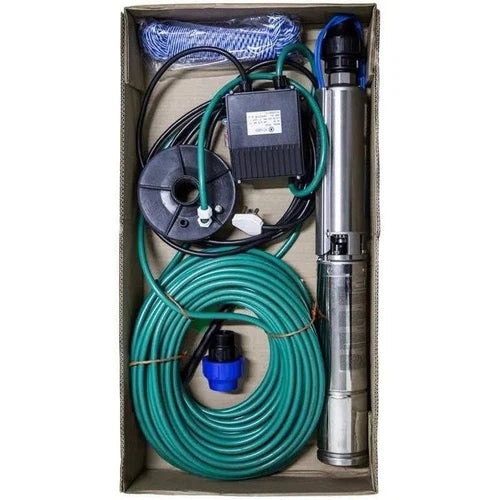 Borehole Motor 4" 230𝑉 + Wet End KIT Pascali-0.55𝑘𝑊/1.8𝑚³ℓ𝑝𝒉/𝐻72𝑚/Cable 50𝑚-