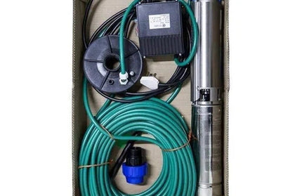 Borehole Motor 4" 230𝑉 + Wet End KIT Pascali-0.55𝑘𝑊/1.8𝑚³ℓ𝑝𝒉/𝐻72𝑚/Cable 50𝑚-
