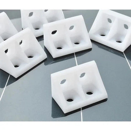 Bracket Corner Support Plastic-2 Hole (ƒ15 x 𝑤23mm)-𝑝/10-