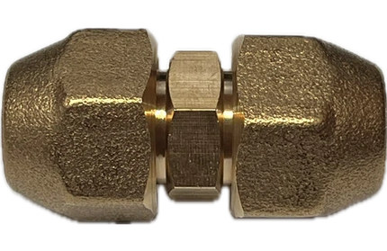 Brass Flare Union with Nuts-1/4"-