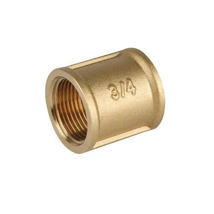 Brass Socket FxF-1/2" x 1/2"
