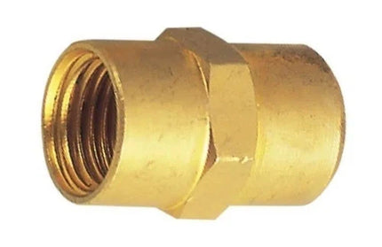 Brass Socket FxF-1/8" x 1/8"