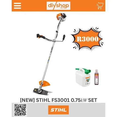 Brushcutter 2T 0.75𝑘𝑊 FS3001 STIHL-+Alu Head SET-