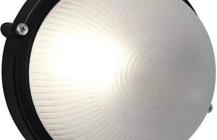 Bulkhead Round Aluminium Plainⓓ-Black
