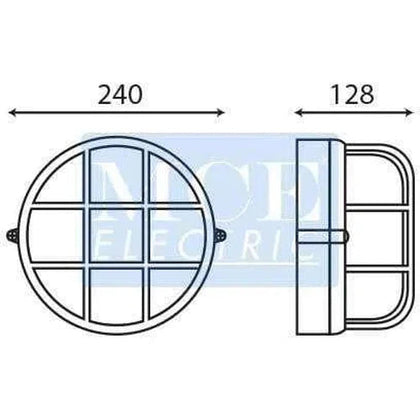 Bulkhead Round Aluminium Plainⓓ-Black-