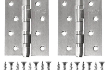 Butt Hinge Bearing Chrome Plated-Chrome-100mm-Pair