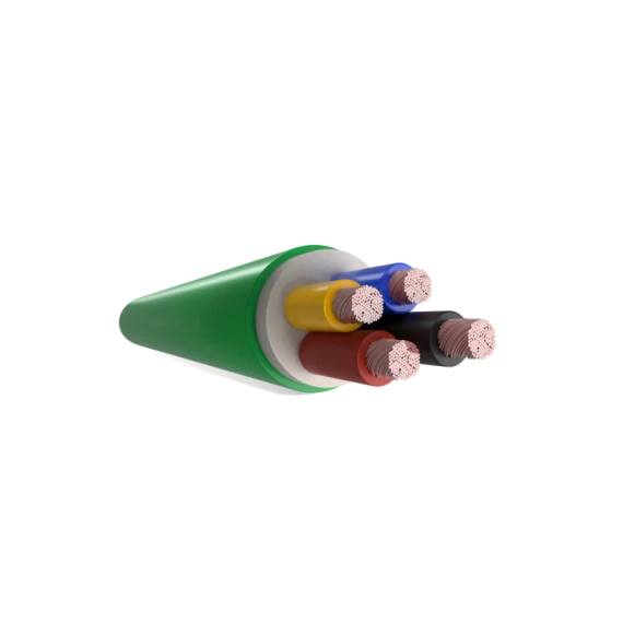 Cable Borehole Round 4 Core 𝑝/𝑚eter »-1.5𝑚𝑚²-Green-