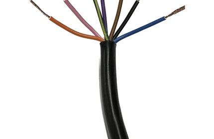 Cable Cabtyre 7-Core Trailer »-0.75𝑚𝑚²-Black-𝑝/𝑚eter