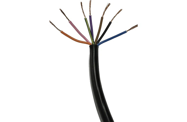 Cable Cabtyre 7-Core Trailer »-0.75𝑚𝑚²-Black-𝑝/𝑚eter