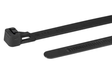 Cable Tie Nylon Re-Sealable-𝐿200 x 𝑤4.5𝑚𝑚(15Pack)-Black-